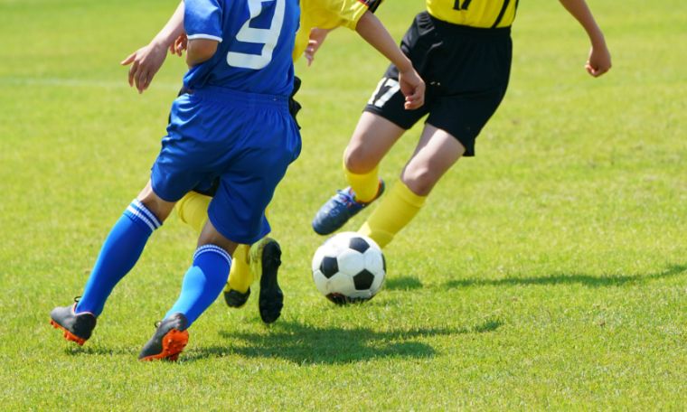 サッカーに取り組む子どもたち